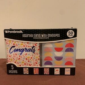 Pembrook Colorful Congrats Cards with Envelopes
